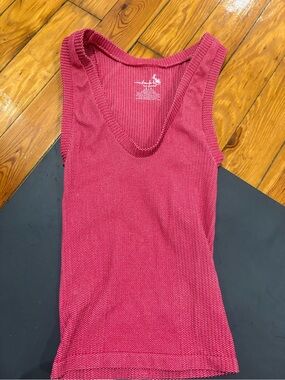 Intimately Free People Women's Sleeveless Scoop Neck Tank Top - Raspberry Pink